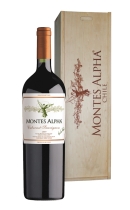 Montes Alpha. Cabernet Sauvignon (+wooden box)