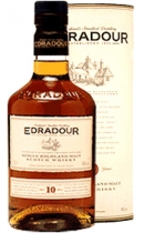 Edradour. Single Highland Malt Scotch Wiskey Aged 10 years (+ gift tube)