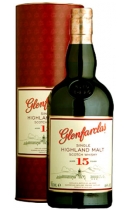 Glenfarclas. Single Highland Malt Scotch Wiskey 15 years old (+ gift tube)