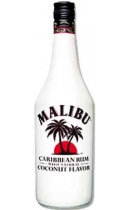 Malibu. Caribbean White Rum with Coconut