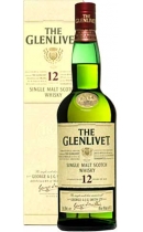 The Glenlivet. Single Malt Scotch Whisky. Garanteed 12 years of age (+ gift box)