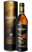 Glenfiddich. Single Malt Scotch Whisky. Aged 18 years (+ gift tube)