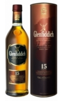 Glenfiddich. Single Malt Scotch Whisky. Aged 15 years (+ gift tube)