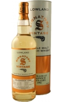 Bladnoch 1990. Lowland Single Malt Scotch Whisky. Signatory Vintage