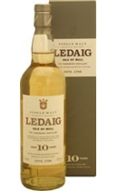 Ledaig. Single Island Malt Scotch Whisky. Aged 10 years