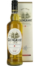 Glen Grant. Highland Single Malt Scotch Whisky 5 YO (+ gift box)